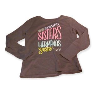 Charcoal grey long sleeve shirt 6/6x sisters